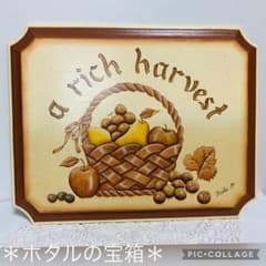 【A Rich Harvest 】フレンチスクエアボード（トールペイント） A Rich Harvest 】フレンチスクエアボード（トールペイント） - メルカリ