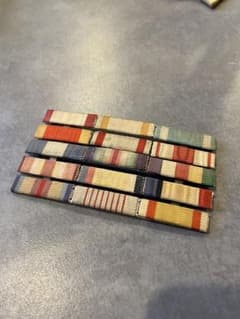 Former Japanese Army Ribbon Bar, 5 Tiers, 15 Rows, Great Japanese Empire, Extremely Rare, Excellent Condition, Antique, Art Piece