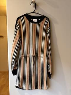 BURBERRY ストライプ柄 七分袖ワンピース 152cm BURBERRY ストライプ柄 七分袖ワンピース 152cm - メルカリ