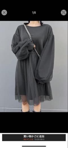 SHEIN FRIFUL レディース 無地 ラウンドネック メッシュコントラストのサムネイル