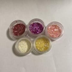 ネイルパーツ シェルフレーク 5色セットのサムネイル