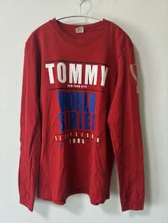 TOMMY HILFIGERトミーヒルフィガー　長袖カットソー レッド　Lのサムネイル