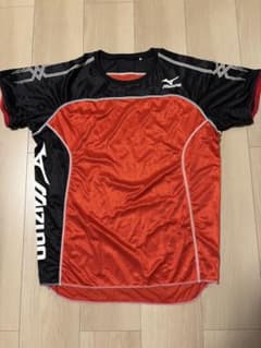 MIZUNO 陸上用シャツ レッド ブラック Oサイズのサムネイル