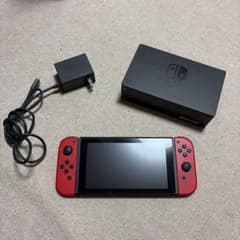 動作確認済みNintendo Switch 本体 赤/黒 ACアダプター付き - メルカリ