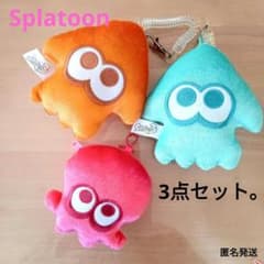 スプラトゥーン　ダイカット　パスケース　イカ　2点 & ポーチ　タコ