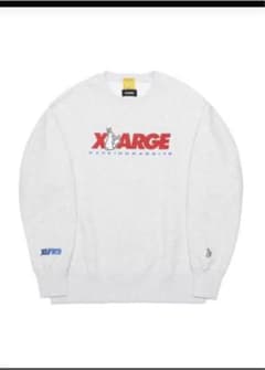 X-LARGE FR2 コラボ　L スウェット　トレーナー　白のサムネイル