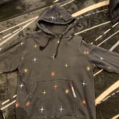 星柄ダークグレー パーカーのサムネイル