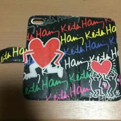 【再出品】KeithHaring 手帳型ケースのサムネイル