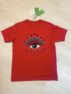 新品未使用タグつき！KENZO 目モチーフ レッドTシャツ - メルカリ