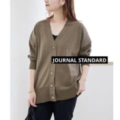 JOURNAL STANDARD コットンポリエステルビッグカーディガン グレー