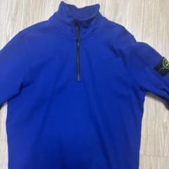 STONE ISLAND ハーフジップ スウェット ブルー