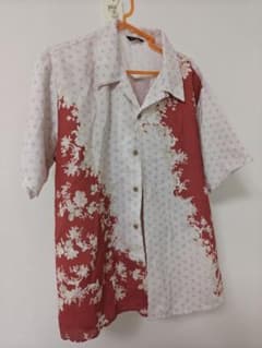 ◆axes femme　和柄 半袖シャツ 花柄 レッド系 Mサイズのサムネイル