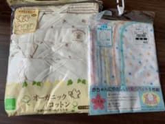 オーガニックコットン新生児肌着、汗とりパットのサムネイル