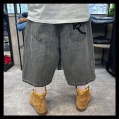 ROCA WEAR ロカウェア　極太バギー　デニムショーツ ROCA WEAR ロカウェア 極太バギー ヒップホップ デニムショーツ - メルカリ