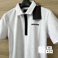 新品☆23,100円メンズS BRIEFINGゴルフ バイアスロゴ半袖ポロシャツ