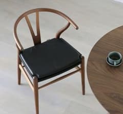 CARL HANSEN & SON Yチェア専用 レザークッション ブラックのサムネイル