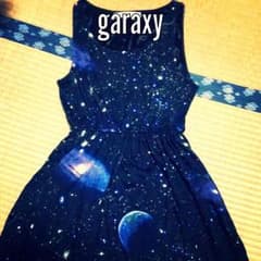 宇宙柄 ワンピース オマケ付きのサムネイル