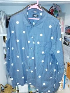 A.P.C アーペーセー　POLKA DOT SHIRT ドット柄　シャツのサムネイル