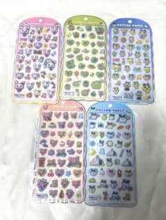 たまごっち コットンパフィーシール 5種セット 新品未開封のサムネイル