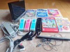Nintendo Wii 本体 + ゲーム5本 + リモコン4つ + センサーのサムネイル