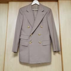 ラルフローレンベージュ ダブルブレストジャケット チェンジポケット
