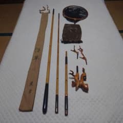 浮草 　竿掛け 万力 玉の柄　玉網付きのサムネイル
