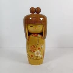 創作こけし 梅衣 木製 伝統工芸品 創作こけし 木彫り 梅文様 伝統工芸 - メルカリ
