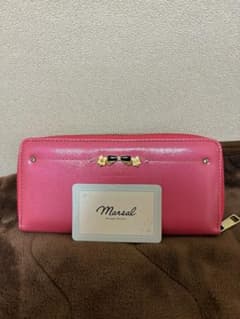 【美品】Marsal マーサル 長財布 リボン ピンク レディース かわいいのサムネイル