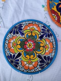 メキシコ製 ハンドペイント 飾り皿 ウォールプレートのサムネイル