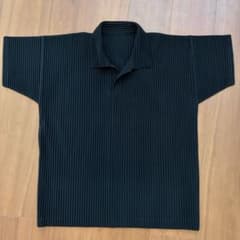 HOMME PLISSE ISSEY MIYAKE ポロシャツ ブラック - メルカリ