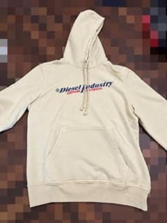 DIESEL ディーゼル パーカー M ベージュ ロゴ フーディー