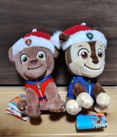 パウ・パトロール　マスコット　クリスマスＶｅｒ.　2個セット
