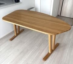 飛騨産業 baguette life ナラ材 楕円ダイニングテーブル 160cm - メルカリ