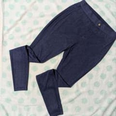 SLIMWALK 24hマルチスキニー デニム風 レギンスパンツ Lサイズ