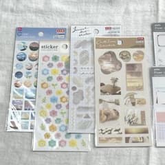 100円SHOPダイカットシール まとめ売り 8種類のサムネイル