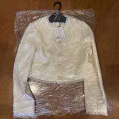 LILLIAN CARAT リリアンカラット ノーカラーフリルツイードジャケット ノーカラーフリルツイードジャケット｜PETAL ONLINE（ペタルオンライン）