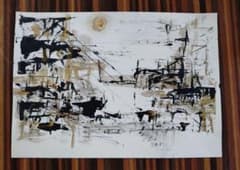 No.001　墨絵 アート 絵画 金箔のサムネイル