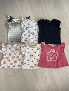 保育園着　70 子供服　キッズ　半袖　Tシャツ　まとめ売り　女の子のサムネイル