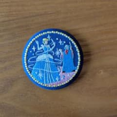 Disney シンデレラ 刺繍 缶バッジのサムネイル