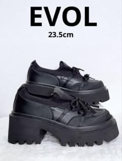 【超美品】EVOL 厚底スニーカー　ブーツ　リボン23.5cm y2kのサムネイル