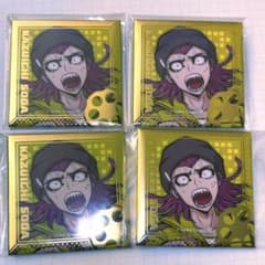 ダンガンロンパ展 スーダン2 左右田和一 スクエア缶バッジ 4点セット