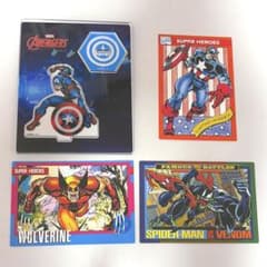 Blind Novelty Card Marvel Acrylic Stand Captain America Venom