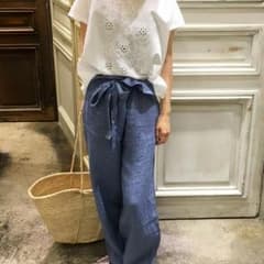 【hirohiro様専用】ビアズリー＊新品＊リンネ100%デニム折り返しバギーのサムネイル