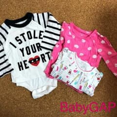BabyGAP ロンパース3点セット ベビーギャップのサムネイル