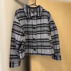 GU Shaggy Check Blouson GLAY