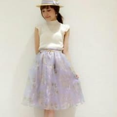 dazzlin♡ブーケ花柄オーガンジーSKのサムネイル