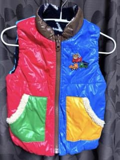ミキハウス 中綿ベスト 90cm マルチカラーのサムネイル