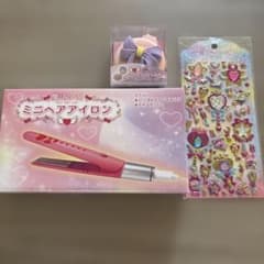ミニヘアアイロン USB充電式 ピンクのサムネイル