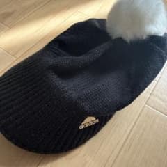 adidas レディース ゴルフ ニット帽 ブラックのサムネイル