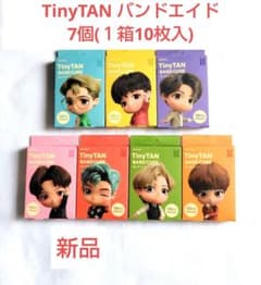 신품 TinyTAN 밴드 에이드 7상자(1상자 10장입) 세트 만네라인